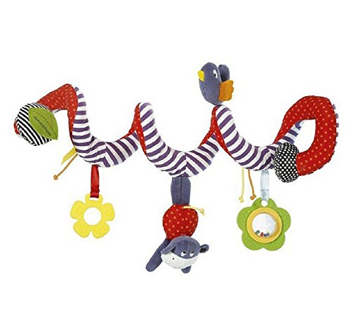 Juguete móvil para bebés, de la maraca Jysport, con peluches colgando, stripe, talla única