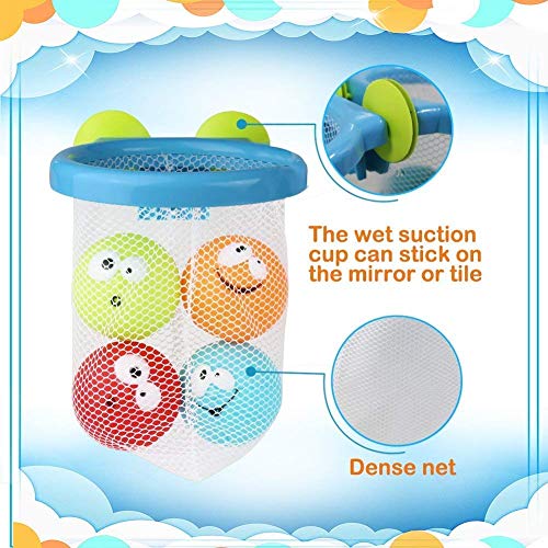 Juguetes Baño Bañera Juegos de Agua Orgsnizador Baño Mini Canasta 5 PCS per Niños 12 Meses+