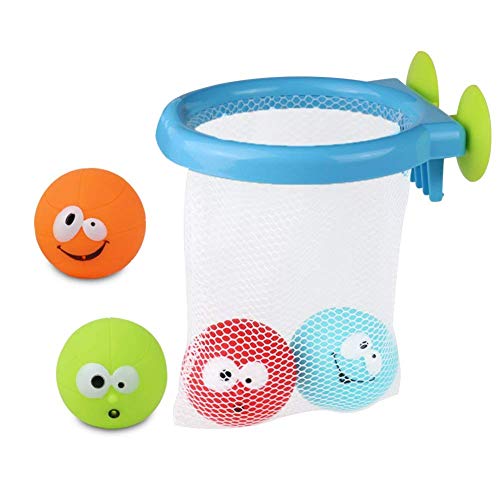 Juguetes Baño Bañera Juegos de Agua Orgsnizador Baño Mini Canasta 5 PCS per Niños 12 Meses+