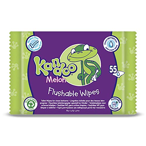 KANDOO Pack de 55 Lingettes Melon Nouvelle Formule