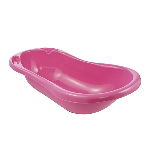 keeeper Bañera Ergonómica, De 0 a 12 Meses, Diseño Little Duck, 84 cm, Wiktoria, Rosa