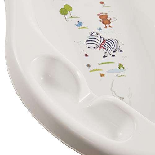 keeeper Bañera Ergonómica, De 0 a 12 meses, Hippo, 84 cm, Wiktoria, Blanco