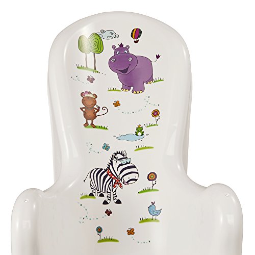 keeeper Hamaca de Baño Antideslizante Hippo, De 0 a 6 Meses, Leon, Blanco