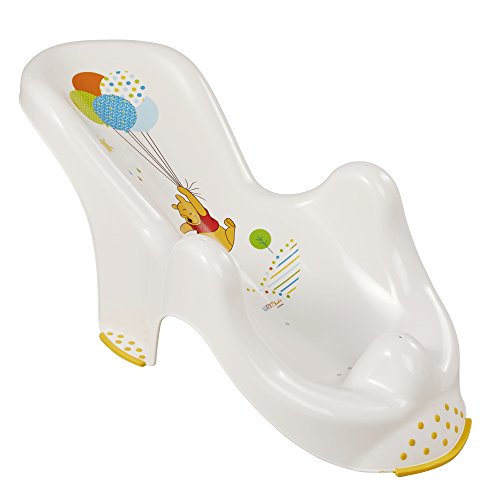 keeeper Hamaca de Baño Antideslizante Winnie, De 0 a 6 Meses, Leon, Blanco