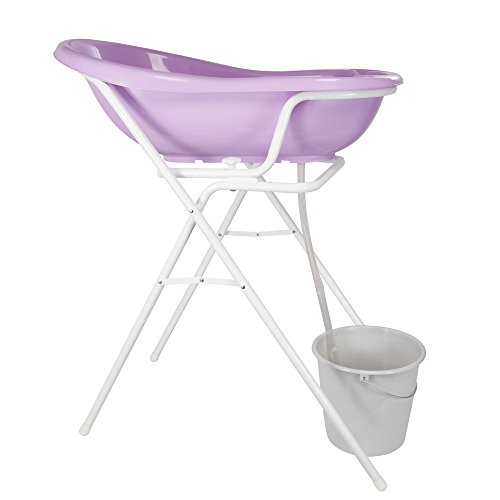 keeeper Soporte Universal para Bañeras, 84 cm / 100 cm, Plegable, Altura: 98 cm, Dawid, Blanco