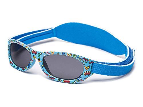 Kiddus Gafas de sol Baby para bebés, NIÑOS Y NIÑAS, desde 0 meses a 2 años, 100% protección UV, MUY CÓMODAS gracias a la SUAVE banda ajustable, el regalo ideal para recién nacidos.