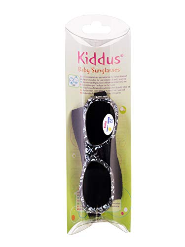 Kiddus Gafas de sol Baby para bebés, NIÑOS Y NIÑAS, desde 0 meses a 2 años, 100% protección UV, MUY CÓMODAS gracias a la SUAVE banda ajustable, el regalo ideal para recién nacidos.