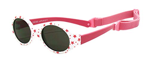 Kiddus Gafas de sol POLARIZADAS bebe para niños y niñas a partir de 6 meses. SUPER FLEXIBLES. Protección solar UV400. Seguras, confortables, muy resistentes. Con ESTUCHE protector. Baby Comfort