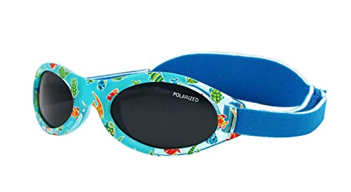 Kiddus Gafas de sol PREMIUM POLARIZADAS para bebé, niño y niña. 0 meses a 2 años. UV400 100% protección rayos UVA y UVB. Suave puente de SILICONA para la nariz. Banda ajustable de NEOPRENO