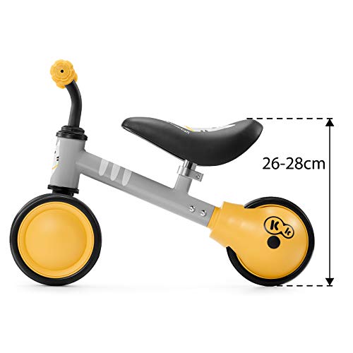 Kinderkraft Bicicleta sin Pedales CUTIE, Triciclo, Ajustable, Ultraligera, Miel