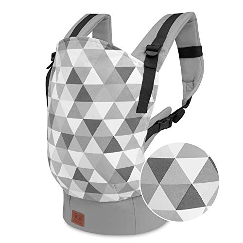 Kinderkraft Mochila Portabebé NINO, Ergonómica, Multiposición, 20 kg max., Gris