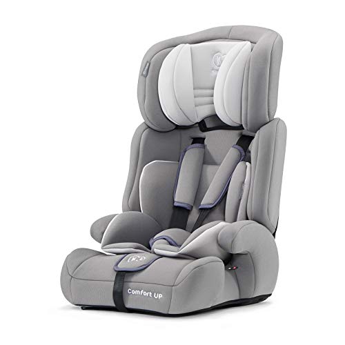 Kinderkraft Silla de Coche Ajustable COMFORT UP, Grupo 1/2/3, 9-36 kg, Gris