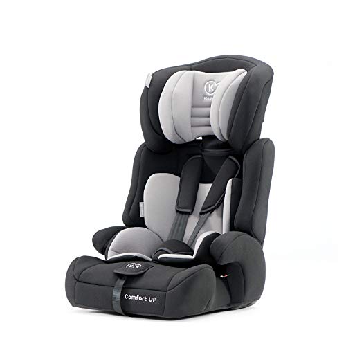 Kinderkraft Silla de Coche Ajustable COMFORT UP, Grupo 1/2/3, 9-36 kg, Negro