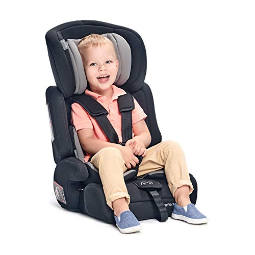 Kinderkraft Silla de Coche Ajustable COMFORT UP, Grupo 1/2/3, 9-36 kg, Rosa