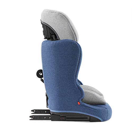 Kinderkraft Silla de coche FIX2GO con Isofix Top Tether para niño bebe grupo 1/2/3 (9-36 kg) hasta 12 años El Arnés de 5 puntos ajuste del Reposacabezas tapicería Removible Normativa ECE R44/4 Azul