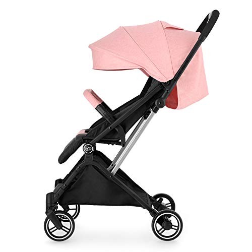 Kinderkraft Silla de Paseo Bebé INDY, Plegable, Impermeable, Hasta 15 kg, Rosa