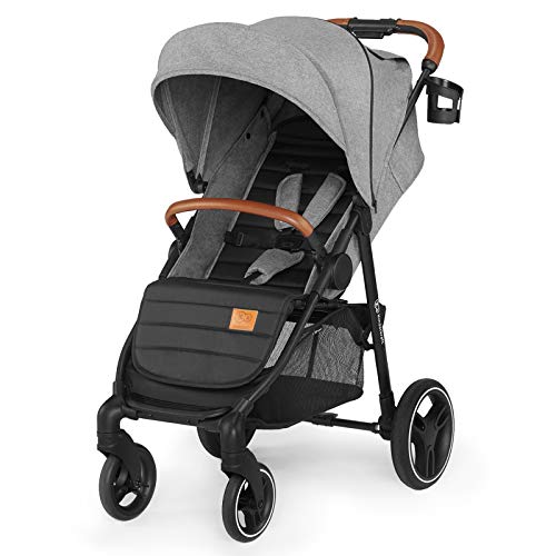 Kinderkraft Silla de Paseo GRANDE 2020, Amortiguación, Hasta 15kg, Gris