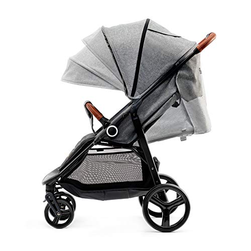 Kinderkraft Silla de Paseo GRANDE, Capota Desplegable, Niños Hasta 15 kg, Gris