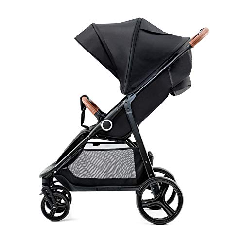 Kinderkraft Silla de Paseo GRANDE, Capota Desplegable, Niños Hasta 15 kg, Negro