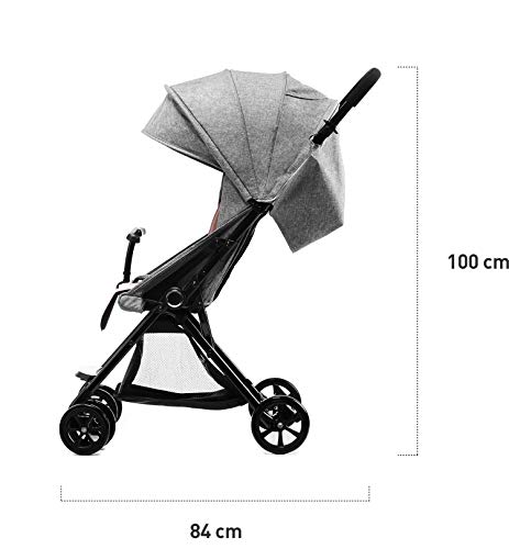 Kinderkraft Silla de Paseo Ligera LITE UP, Manejable, Plegable, 0-15 kg, Gris