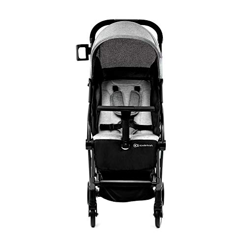 Kinderkraft Silla de Paseo PILOT, Plegable, Transportable, Hasta 15 kg, Gris