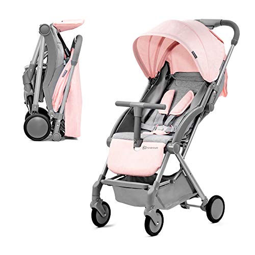 Kinderkraft Silla de Paseo PILOT, Plegable, Transportable, Hasta 15 kg, Rosa