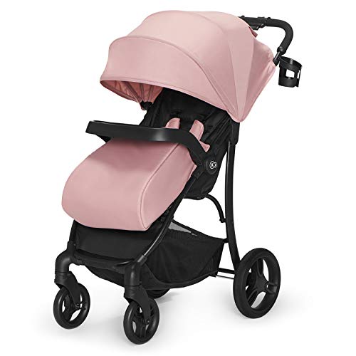 Kinderkraft Silla de Paseo Ultraligera CRUISER, Ruedas de Goma, Suspensión, Rosa