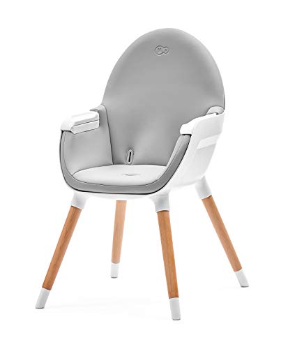 Kinderkraft Trona Bebé 2 en 1 FINI, Silla Infantil, Ajustable, Segura, Gris