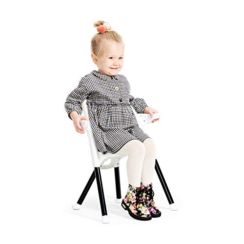 Kinderkraft Trona Bebé PINI, Silla Alta, Ergonómica, Ajustable, Segura, Rosa