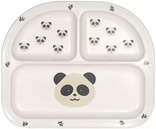 Kindsgut Vajilla para bebé, panda blanco