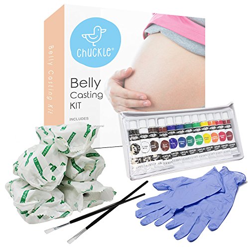 Kit Completo para Impresión 3D de Vientre de Embarazada - Modelado para Barriga Embarazada - Seguro, Rápido y Fácil - Incluye Pintura y Pinceles - Regalo para Futuras Mamás Babyshower Navidad.