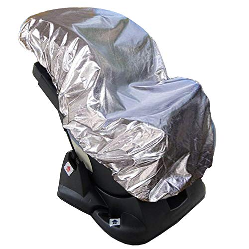 KIWILL Cubierta Universal para Silla de Coche 100% de Material Ecologico de Aluminio Cubierta de Polvo Calor Protector Solar UV Altamente Reflectante