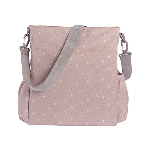 Kiwisac City Kiwi Rose Bolso para Carro de Bebé Universal con Diseño Original y Elegante en Color Rosa Bolso Organizador, Bandolera Ajustable y Cintas de Sujeción 36x12x34 cm