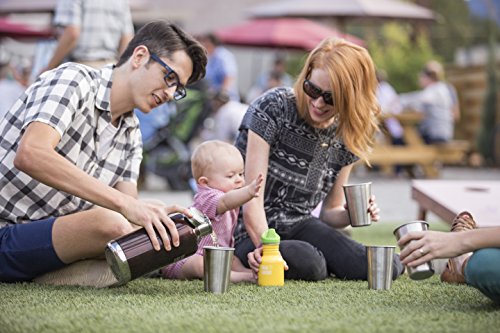 Klean Kanteen Edelstahlflasche Flasche Kid Sippy - Botella de Agua para Bicicletas, Color Plateado, Talla 0.355 litros