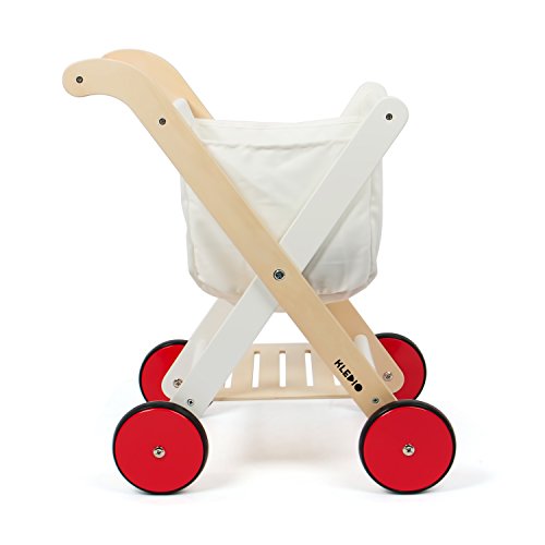 Kledio- Carrito de Compra de Juguete, de Madera (KL-4759)