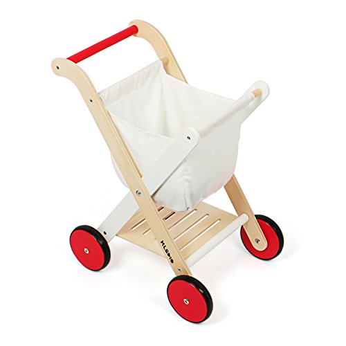 Kledio- Carrito de Compra de Juguete, de Madera (KL-4759)