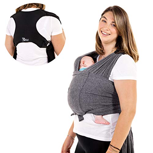 Koala Babycare® - Fular Portabebés fácil de usar (fácil de colocar), unisex ajustable, la mochila portabebes multiusos apropiada hasta 10 kg. Fular portabebés elastico - Diseño Registrado KBC®