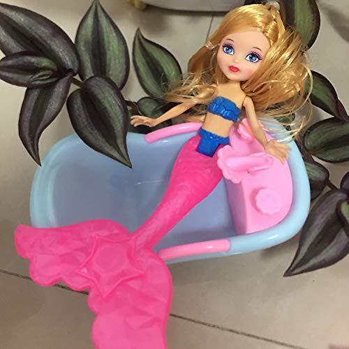 Kohyum Dreamtopia Glitter Light Mermaid con Peine Toy Baby Bath Toy 2 Piezas Color Aleatorio Girl Toy Gift