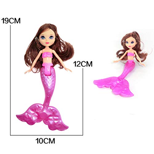 Kohyum Dreamtopia Glitter Light Mermaid con Peine Toy Baby Bath Toy 2 Piezas Color Aleatorio Girl Toy Gift