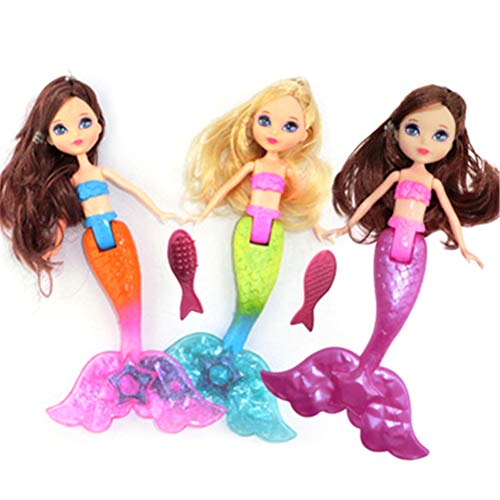 Kohyum Dreamtopia Glitter Light Mermaid con Peine Toy Baby Bath Toy 2 Piezas Color Aleatorio Girl Toy Gift