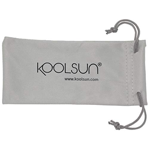 koolsun bebés y niños gafas de sol Wave Fashion 1 +, 100% protección UV, Azul Neon, 1-5 años