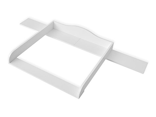 KraftKids - Accesorio para cambiador color blanco, compatible con la cómoda Hemnes, de 160 cm de ancho