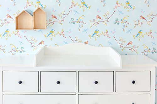 KraftKids - Accesorio para cambiador color blanco, compatible con la cómoda Hemnes, de 160 cm de ancho