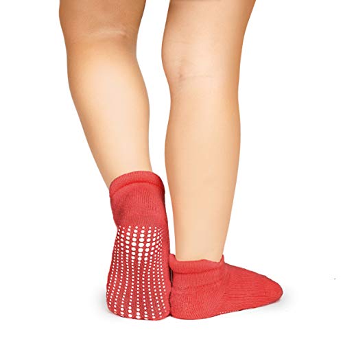 LA Active Tobillera Calcetines Antideslizantes - 6 Pares - para Bebé Niños Niñas Infantil Recién Nacido (Colores Brillantes, 12-36 Meses)