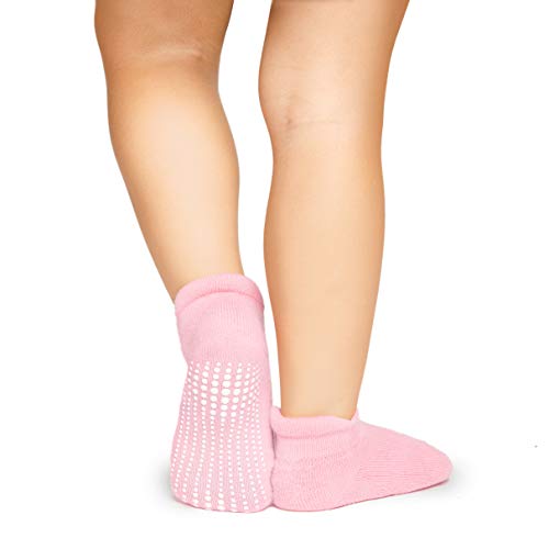 LA Active Tobillera Calcetines Antideslizantes - 6 Pares - para Bebé Niños Niñas Infantil Recién Nacido (Niñas, 12-36 Meses)