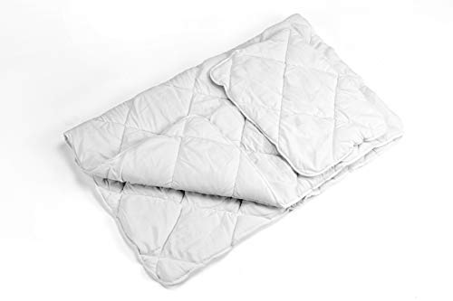 La ropa de cama de Aby completa el juego 135 X 200 CM para elegir la ropa de cama infantil de algodón de 2 piezas (Edredón y almohada (sin funda) JUEGO DE 2 PIEZAS) (Blanco, 90 x 120 cm)