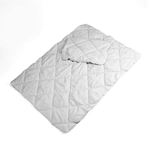 La ropa de cama de Aby completa el juego 135 X 200 CM para elegir la ropa de cama infantil de algodón de 2 piezas (Edredón y almohada (sin funda) JUEGO DE 2 PIEZAS) (Blanco, 90 x 120 cm)