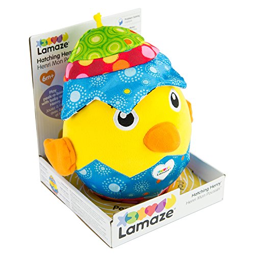 Lamaze Hatching Henry - Peluche suave para bebé, juguete de peluche para juegos sensoriales, ideal como regalo de baby shower para nuevos padres, apto para bebés niños y niñas a partir de 6 meses