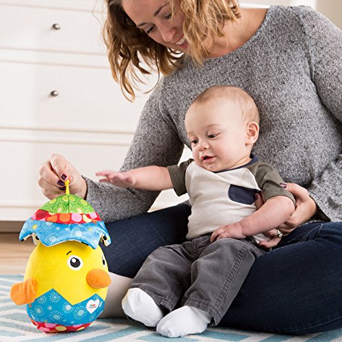 Lamaze Hatching Henry - Peluche suave para bebé, juguete de peluche para juegos sensoriales, ideal como regalo de baby shower para nuevos padres, apto para bebés niños y niñas a partir de 6 meses