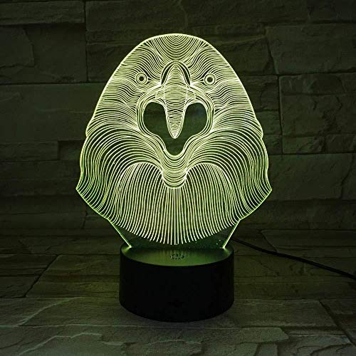 Lámpara LED 3D Teléfono Bluetooth 7 y 16M Colores Control de aplicación USB Day Owl Gradient Tienda familiar Ambiente romántico niños amigos regalos de vacaciones